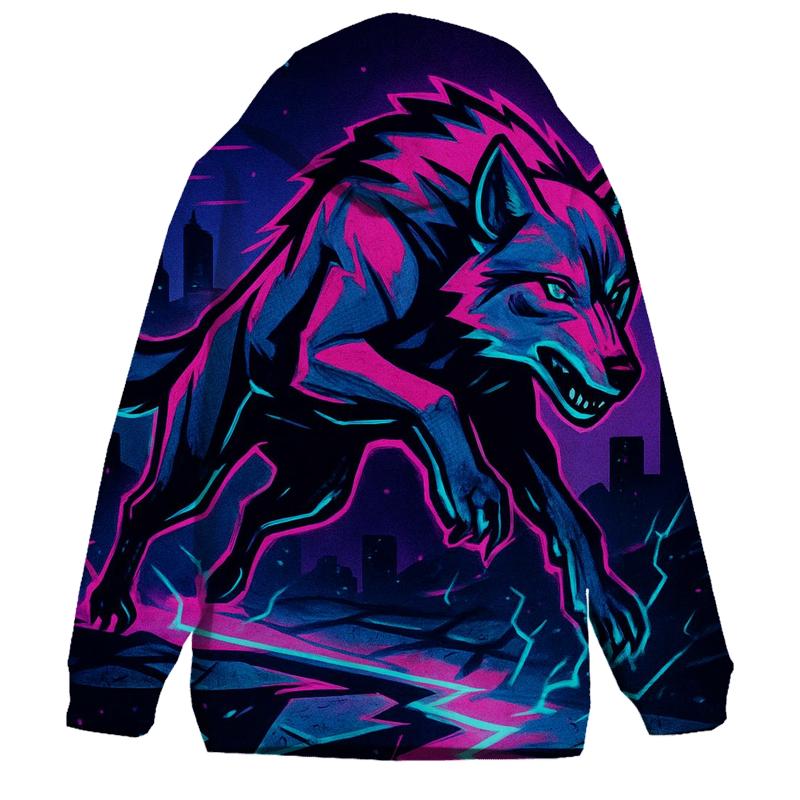 Neon Rift Howlrunner graphic hoodies