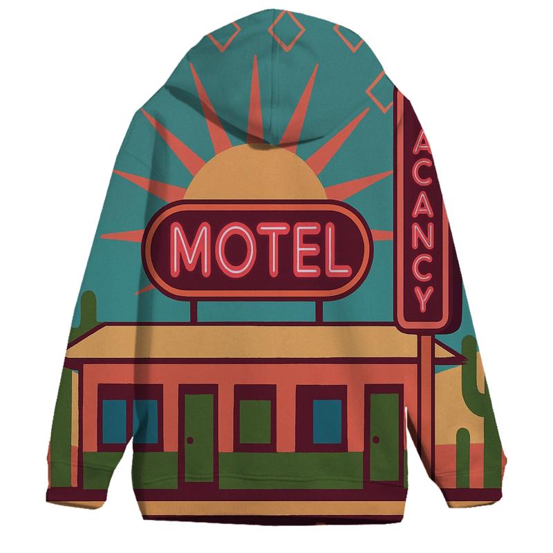Desert Motel Neon Geometry hoodie trends