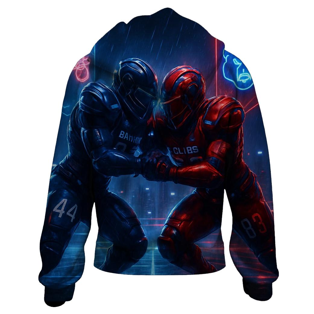 Neon Skyline Scrimmage Braves Vs Cubs hoodie trends