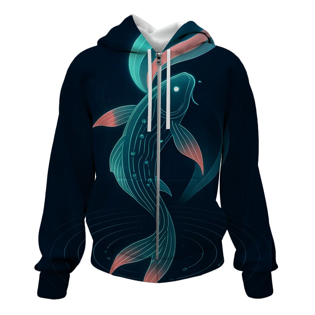 Aurora Circuit Koi premium hoodies