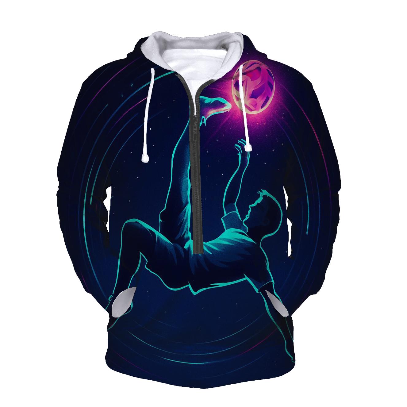 Sepak Takraw Nebula Bicycle Kick heavyweight hoodies