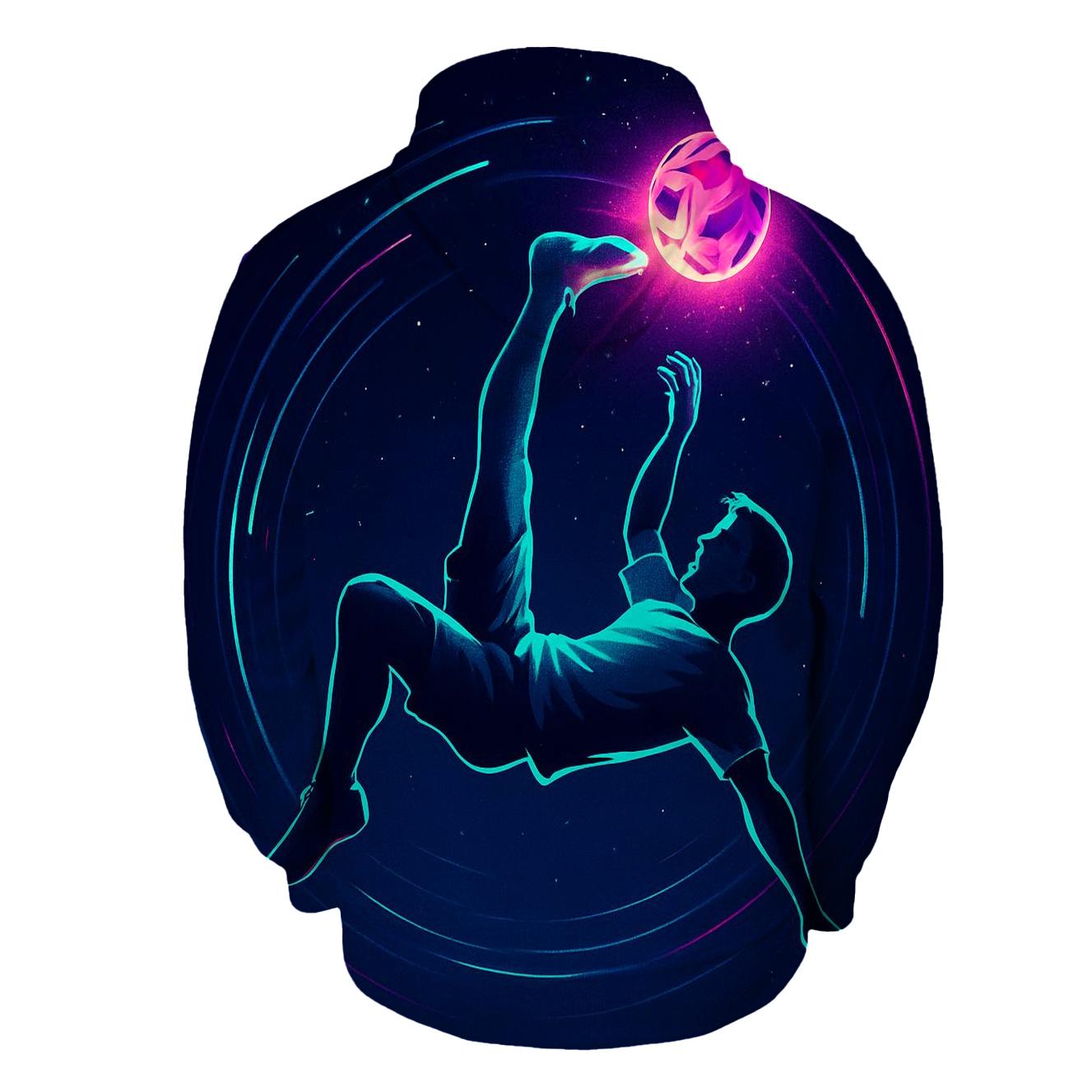 Sepak Takraw Nebula Bicycle Kick heavyweight hoodies