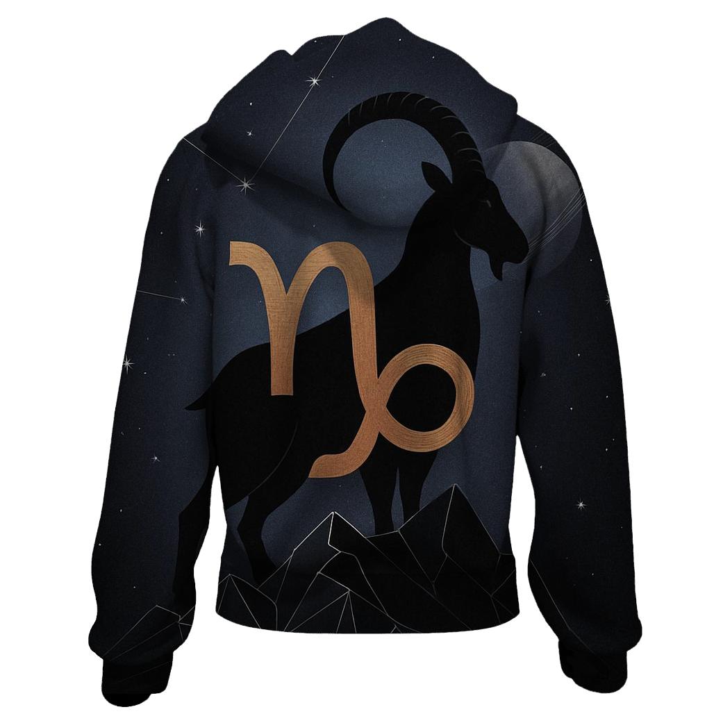 Capricorn Saturnian Mountain Goat Constellation hoodie styles