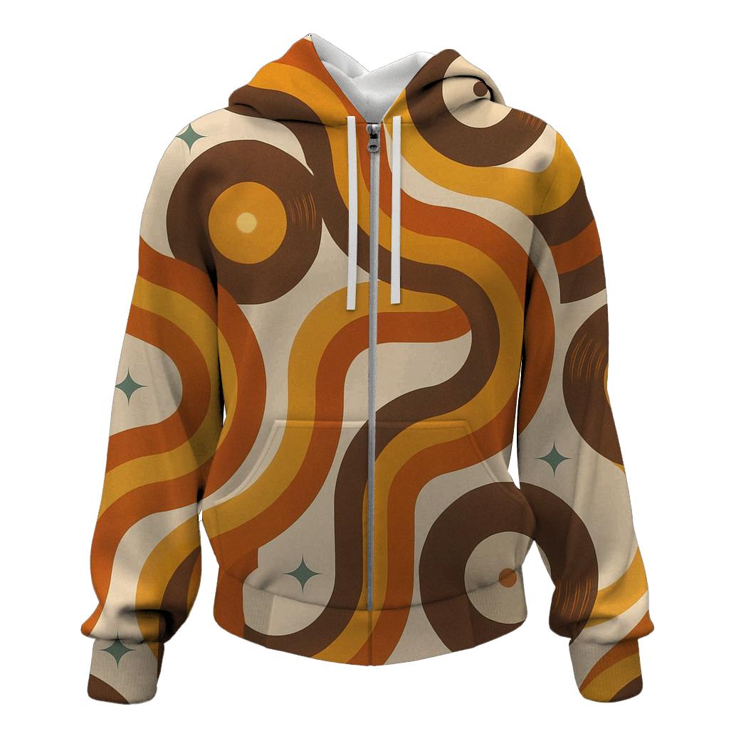 Groovy Vinyl Record Ribbons custom hoodies