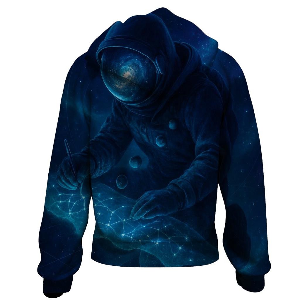 The Luminous Cartographer Of Spiral Seas lightweight hoodies