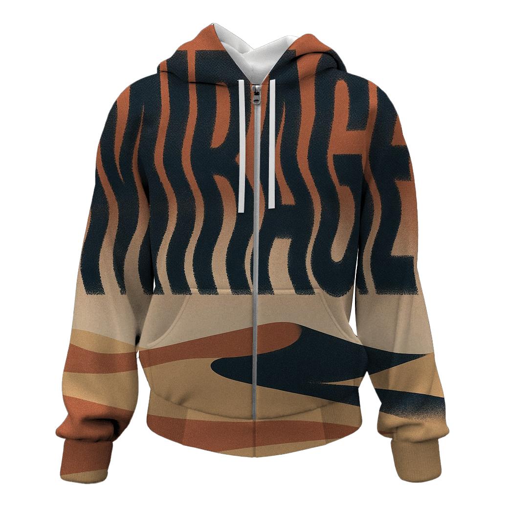 Desert Moon Typography Mirage hoodies fashion