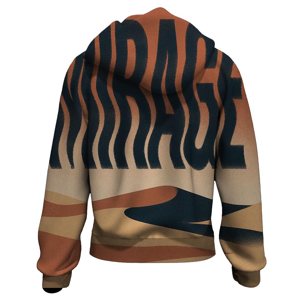 Desert Moon Typography Mirage hoodies fashion