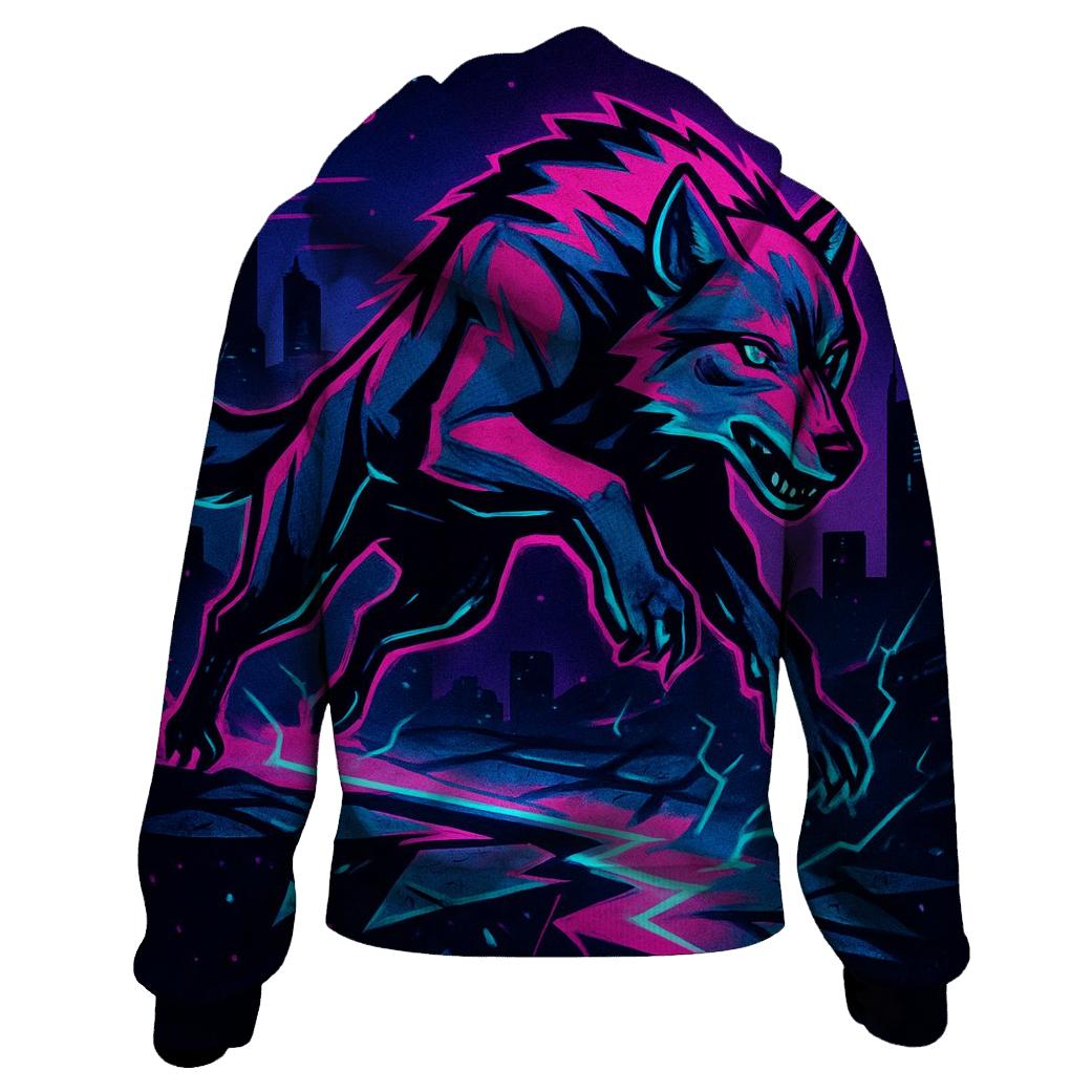 Neon Rift Howlrunner premium hoodies