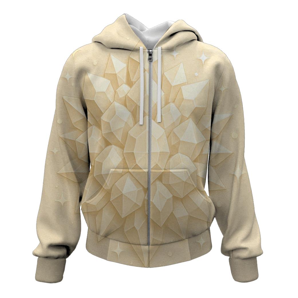 Champagne Crystal Lattice lightweight hoodies