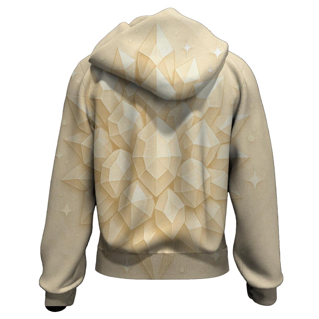 Champagne Crystal Lattice lightweight hoodies