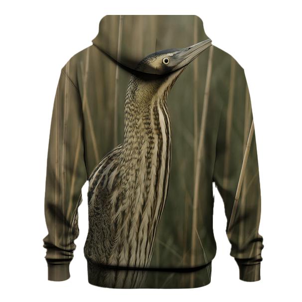 Reedbed Whisper  Eurasian Bittern embroidered hoodies