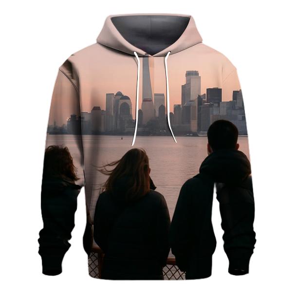 Civic Dawn Over Manhattan From The Staten Island Ferry pullover hoodies