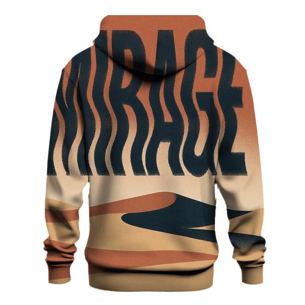Desert Moon Typography Mirage custom hoodies