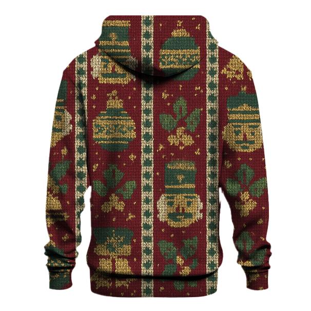Nutcracker Ornament Ladder Stripe Design heavyweight hoodies