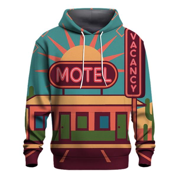 Desert Motel Neon Geometry pullover hoodies