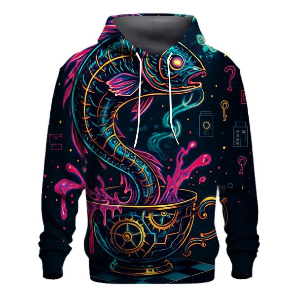 Neon Carp In A Clockwork Teacup hoodie styles
