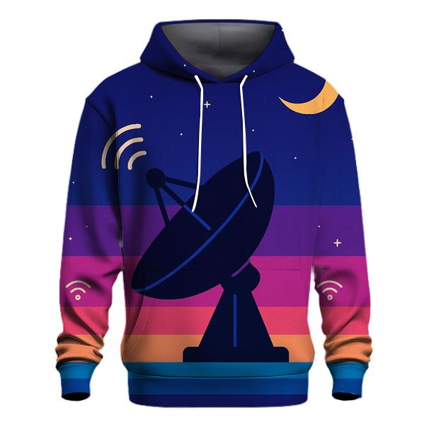 Satellite Dish Horizon Stripes hoodie trends