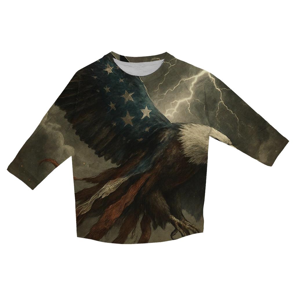 Stormfront Eagle Flag Breakthrough fashion 3/4 sleeve shirts