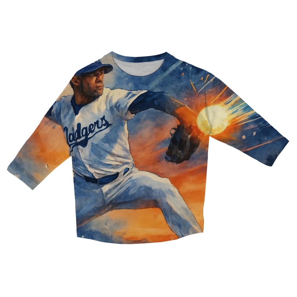 Golden Coast Fastball Break designer 3/4 sleeve blouses