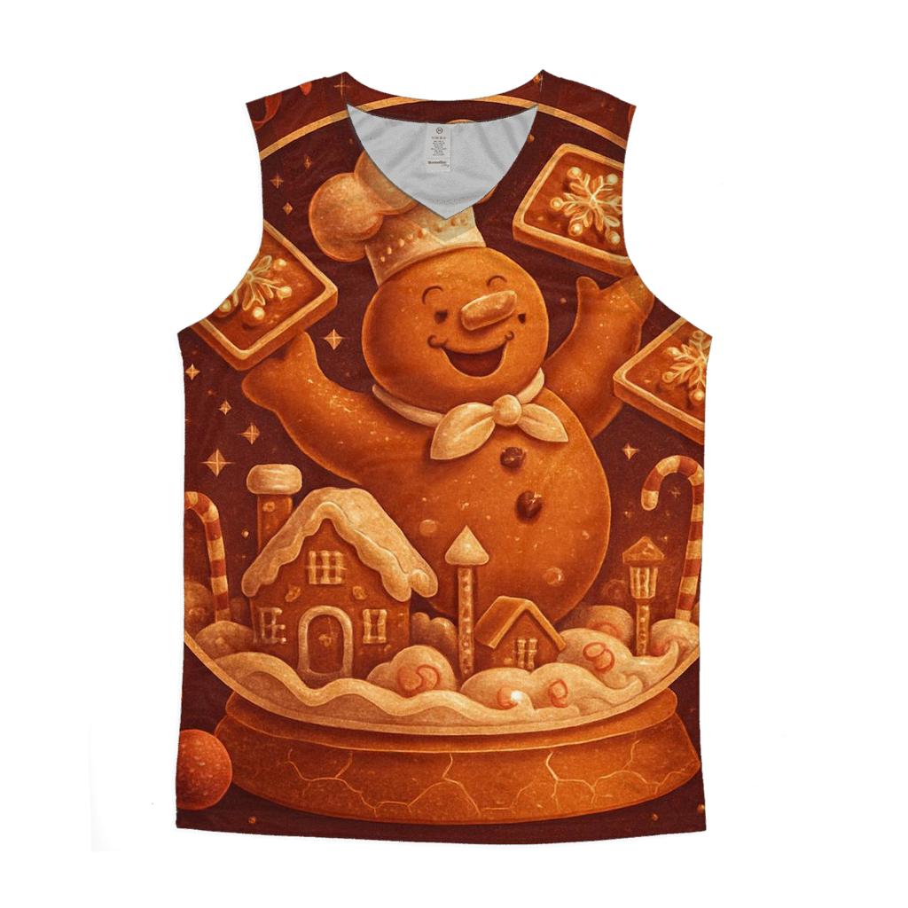 Gingerbread Cabin Snow Globe Ruckus custom tank tops