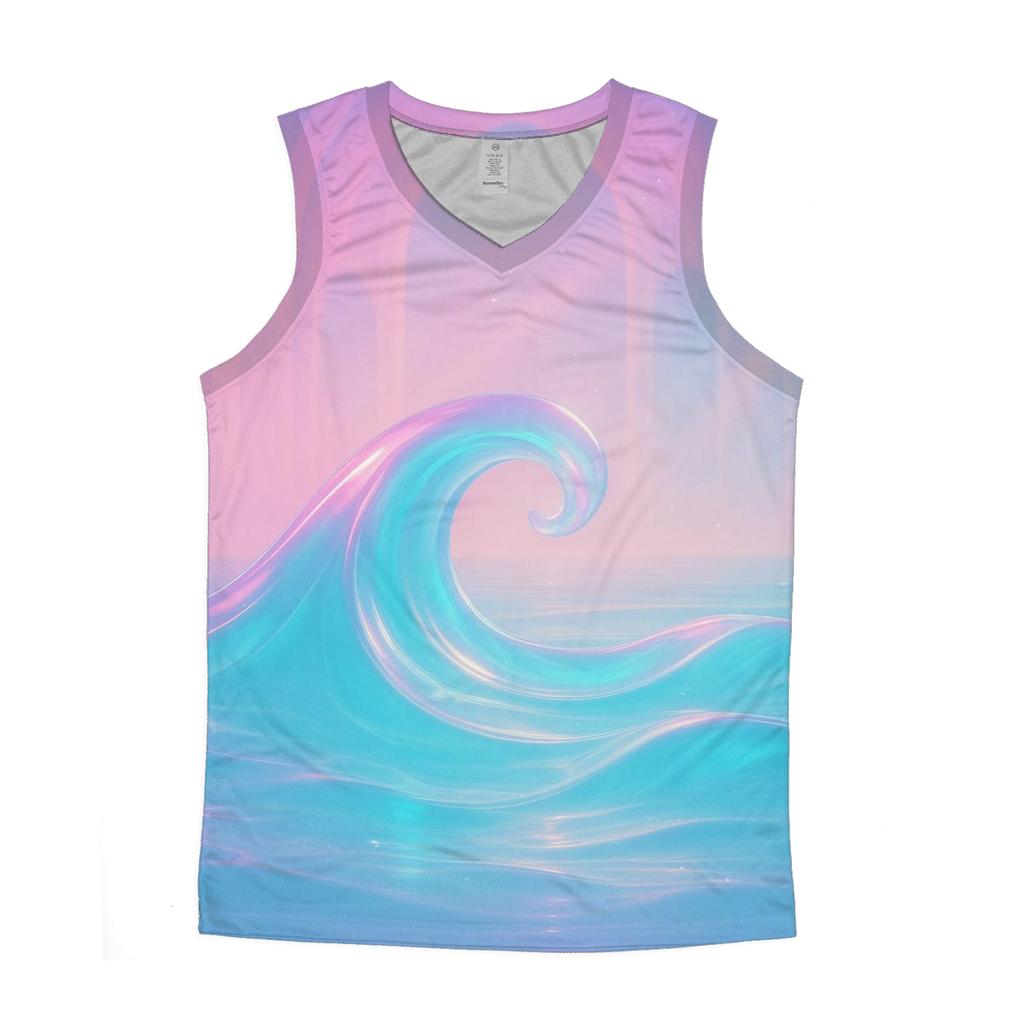 Prismatic Tide Cathedral graphic print tank tops