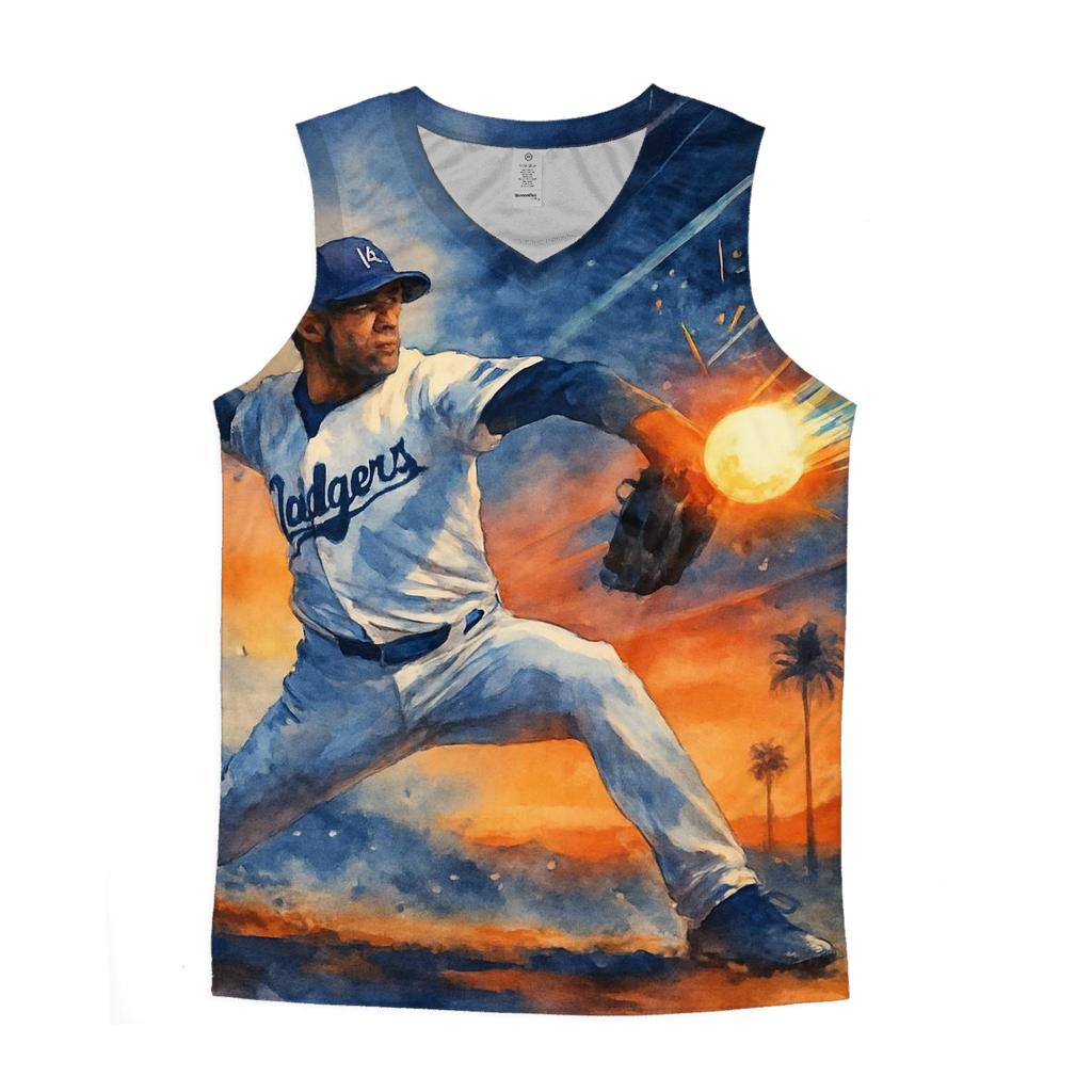 Golden Coast Fastball Break cotton sleeveless tops