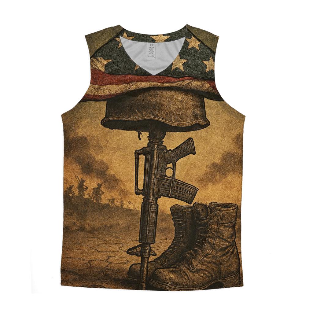 Embers Beneath The Folded Colors personalized athletic tanks