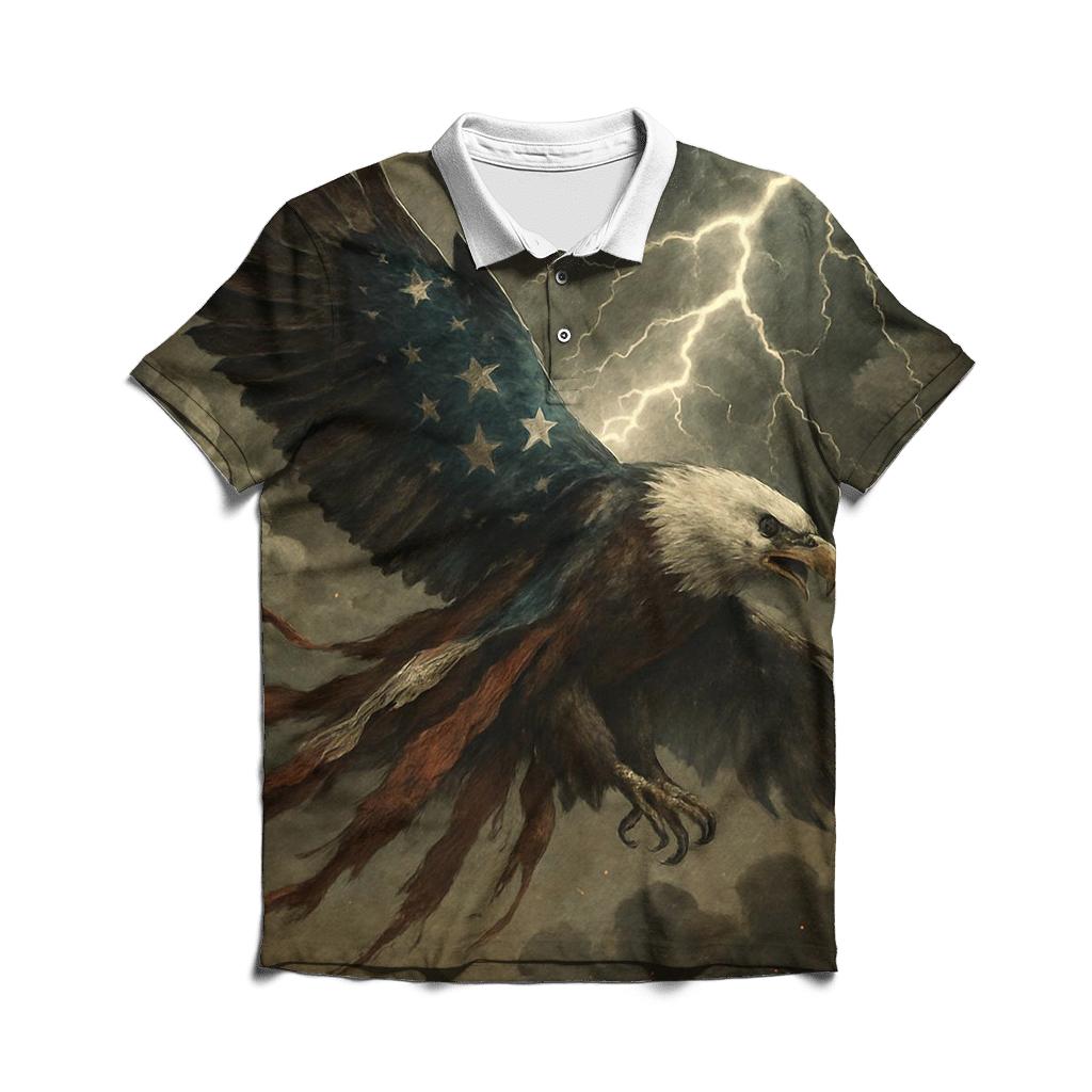 Stormfront Eagle Flag Breakthrough designer slim fit polos