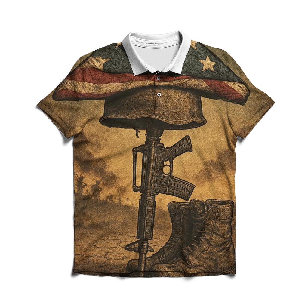 Embers Beneath The Folded Colors casual sports polo shirts
