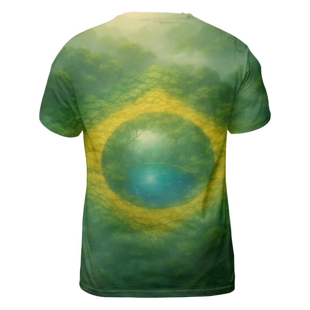 Brazil Rainforest Flag Canopy statement graphic shirts