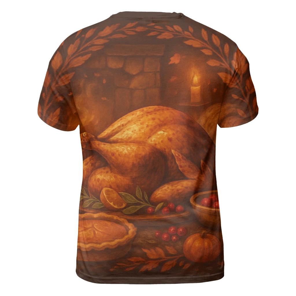 Candlelit Cornucopia Hearth personalized full print shirts