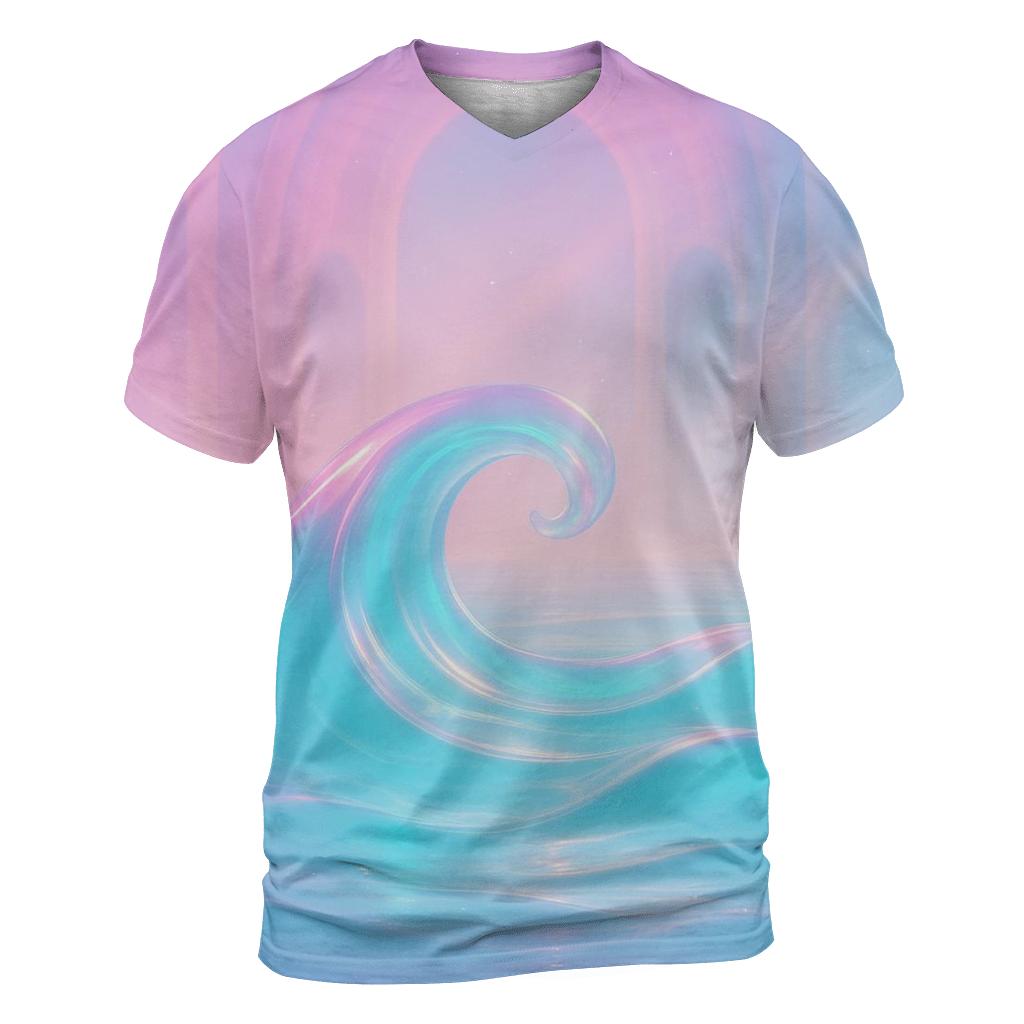 Prismatic Tide Cathedral creative print fashion shirts