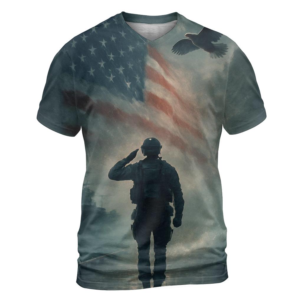 Silent Watch Over Liberty Bay statement graphic shirts