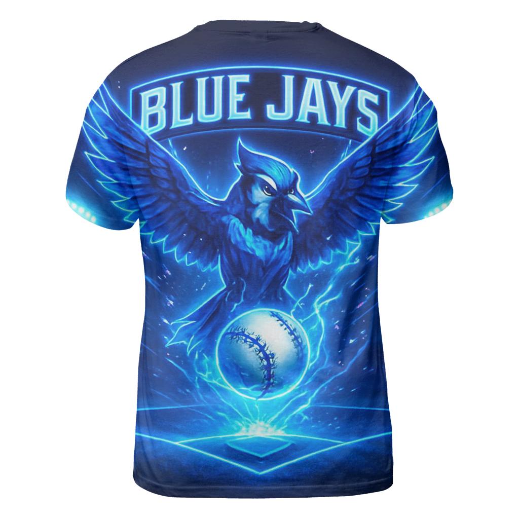 Blue Jays Aurora Diamond Breakaway vibrant all-over design tees