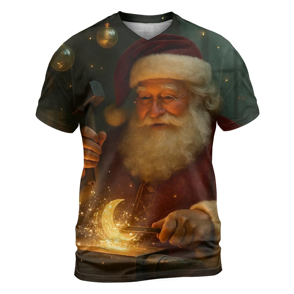 Workshop Starlight Santa Forging Toy Moons statement graphic shirts