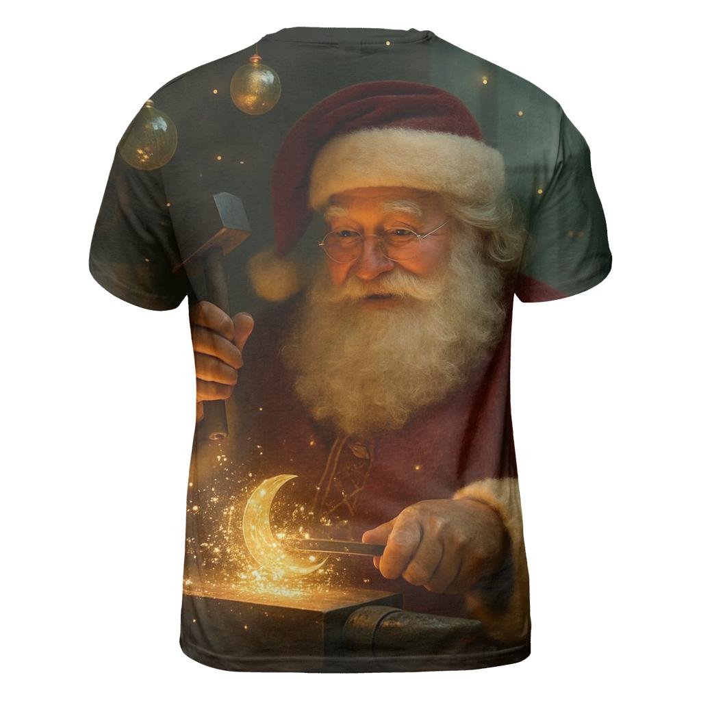 Workshop Starlight Santa Forging Toy Moons statement graphic shirts
