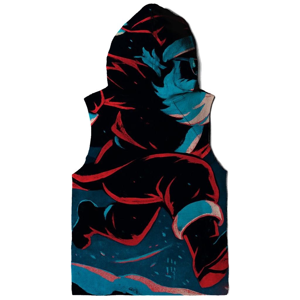 Neon Blizzard Santa On A Rooftop Run zip-up hoodies