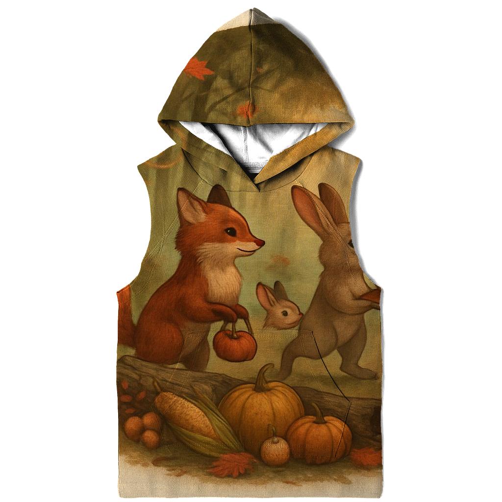 Woodland Harvest Parade At Sunset printed hoodies