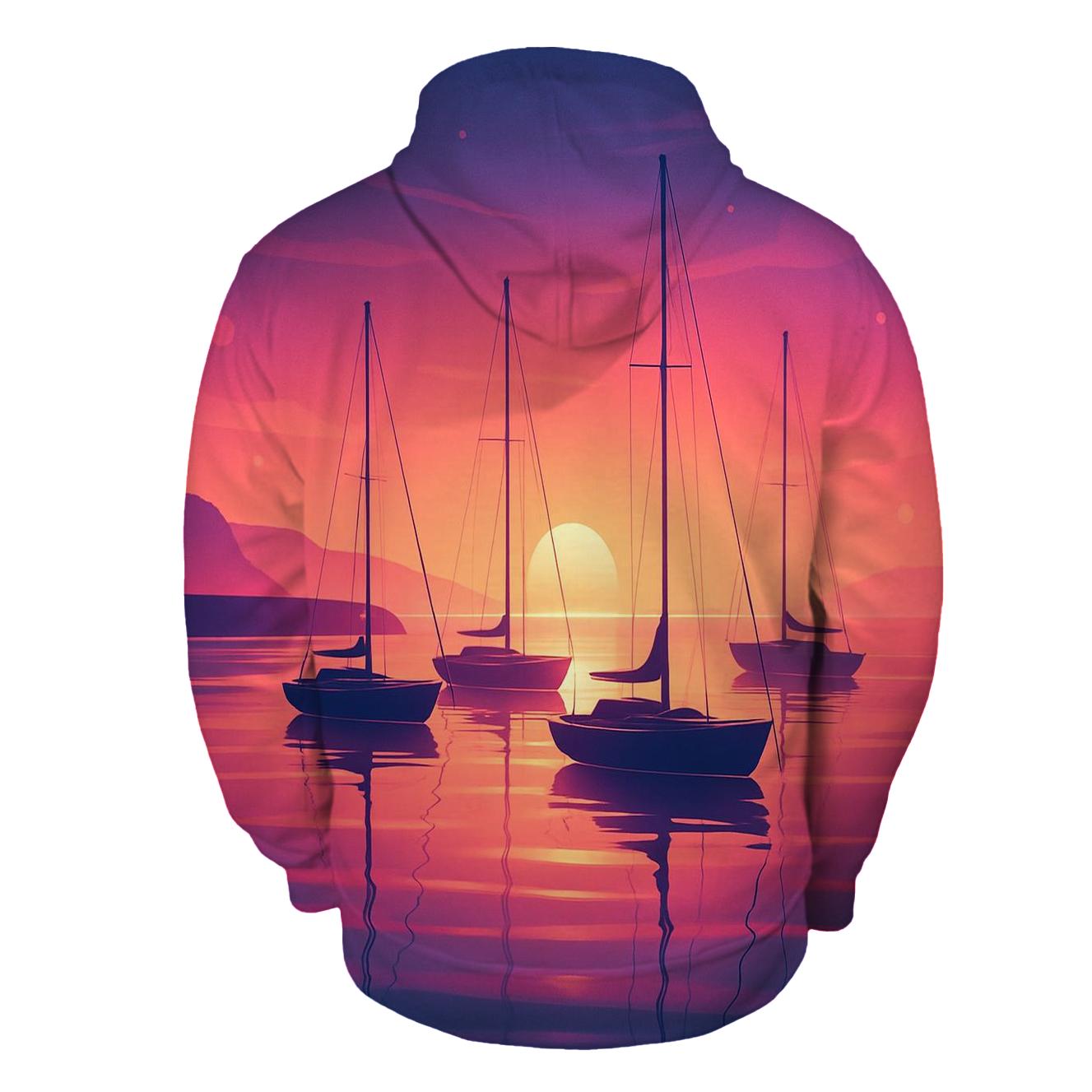 Violet Harbor Afterglow Mirror zip-up hoodies