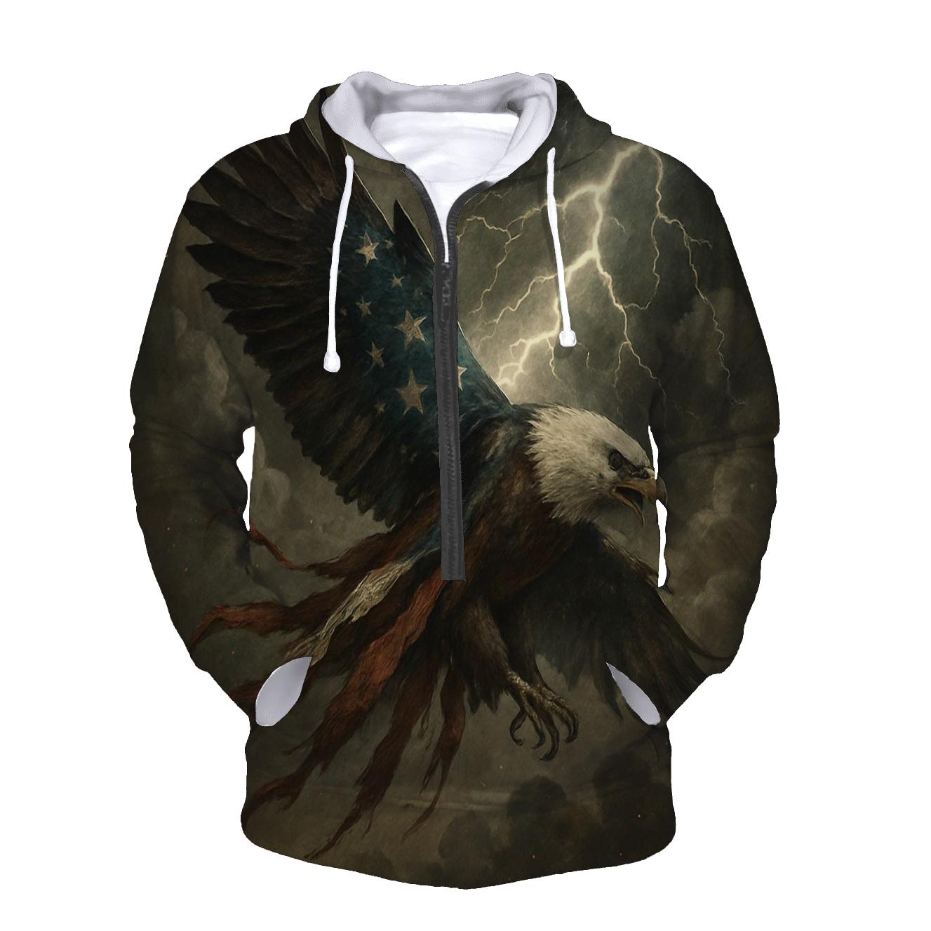 Stormfront Eagle Flag Breakthrough graphic hoodies