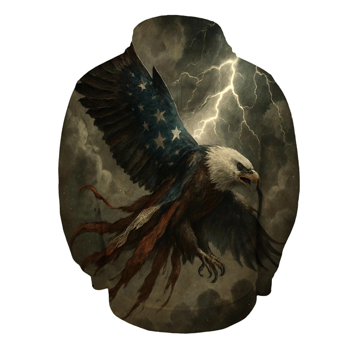 Stormfront Eagle Flag Breakthrough graphic hoodies