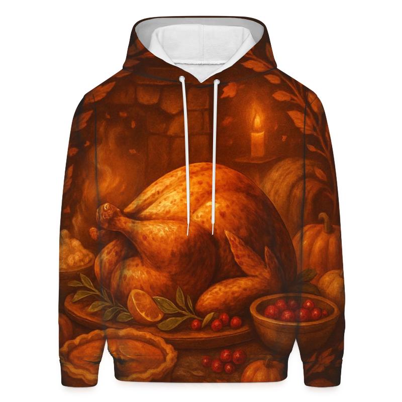 Candlelit Cornucopia Hearth heavyweight hoodies