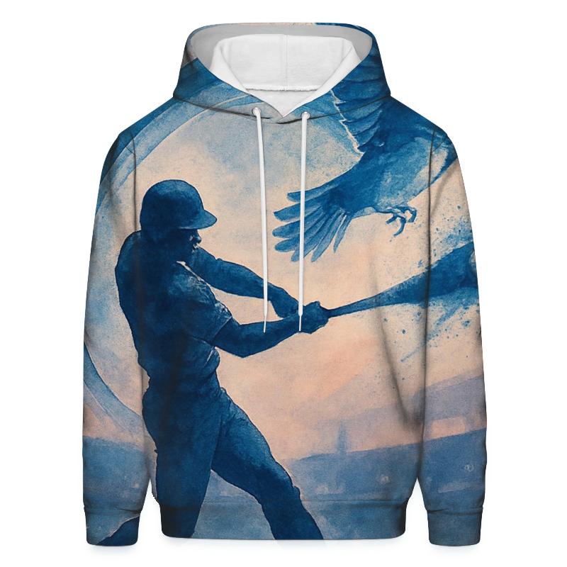 Bat Swing Spiral With Blue Jays Flight lightweight hoodies
