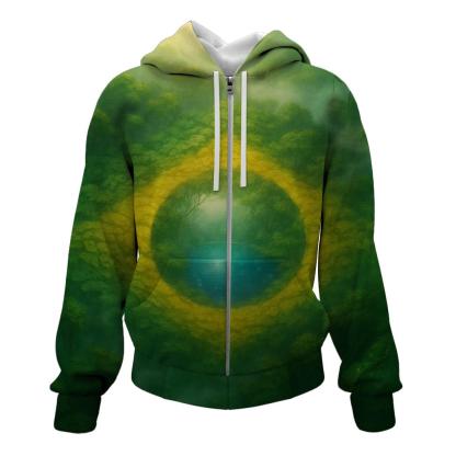 Brazil Rainforest Flag Canopy lightweight hoodies