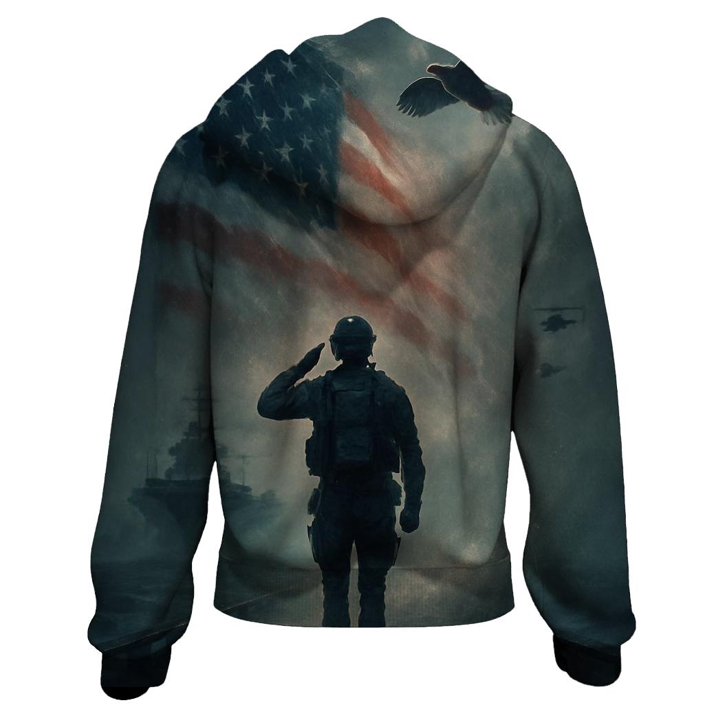 Silent Watch Over Liberty Bay graphic hoodies