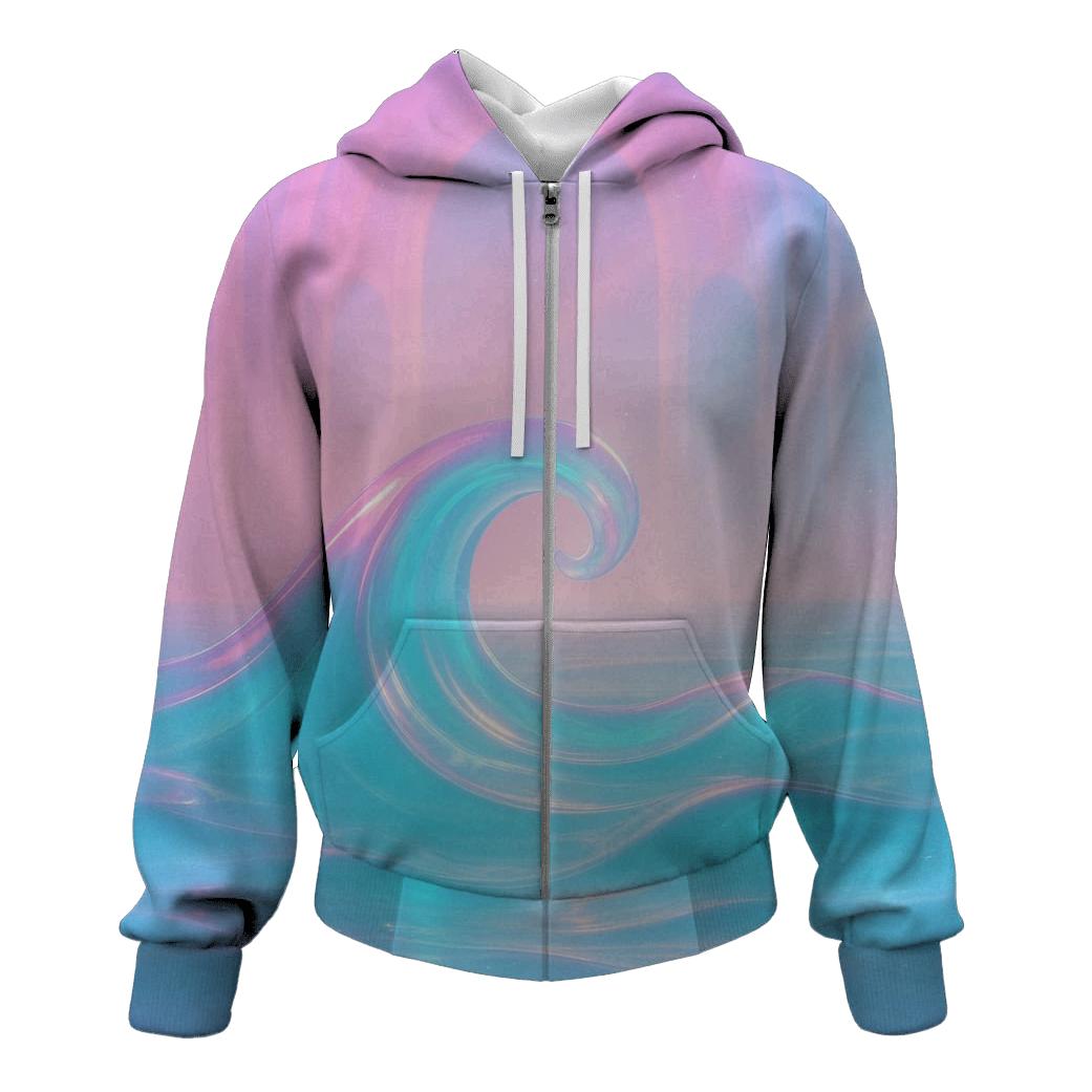 Prismatic Tide Cathedral premium hoodies