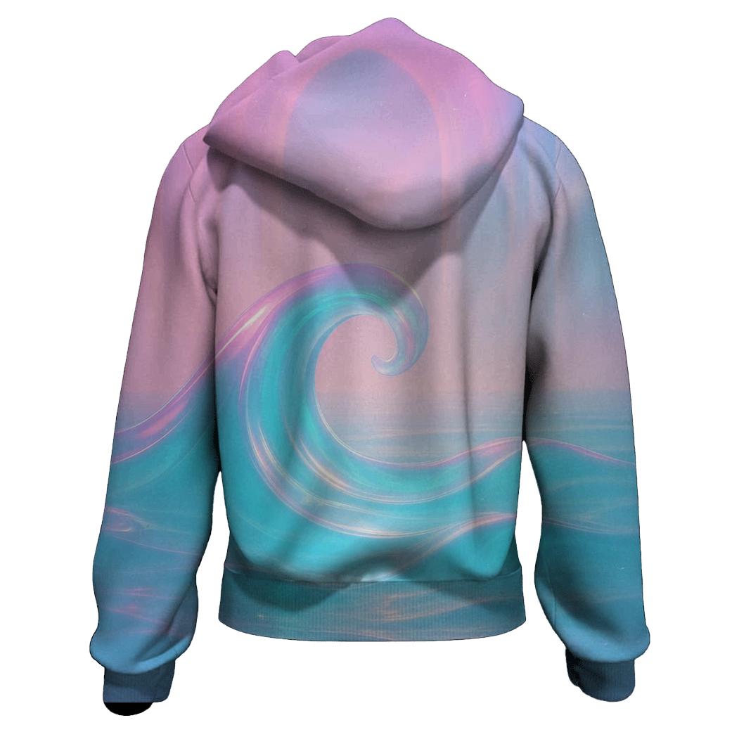 Prismatic Tide Cathedral premium hoodies