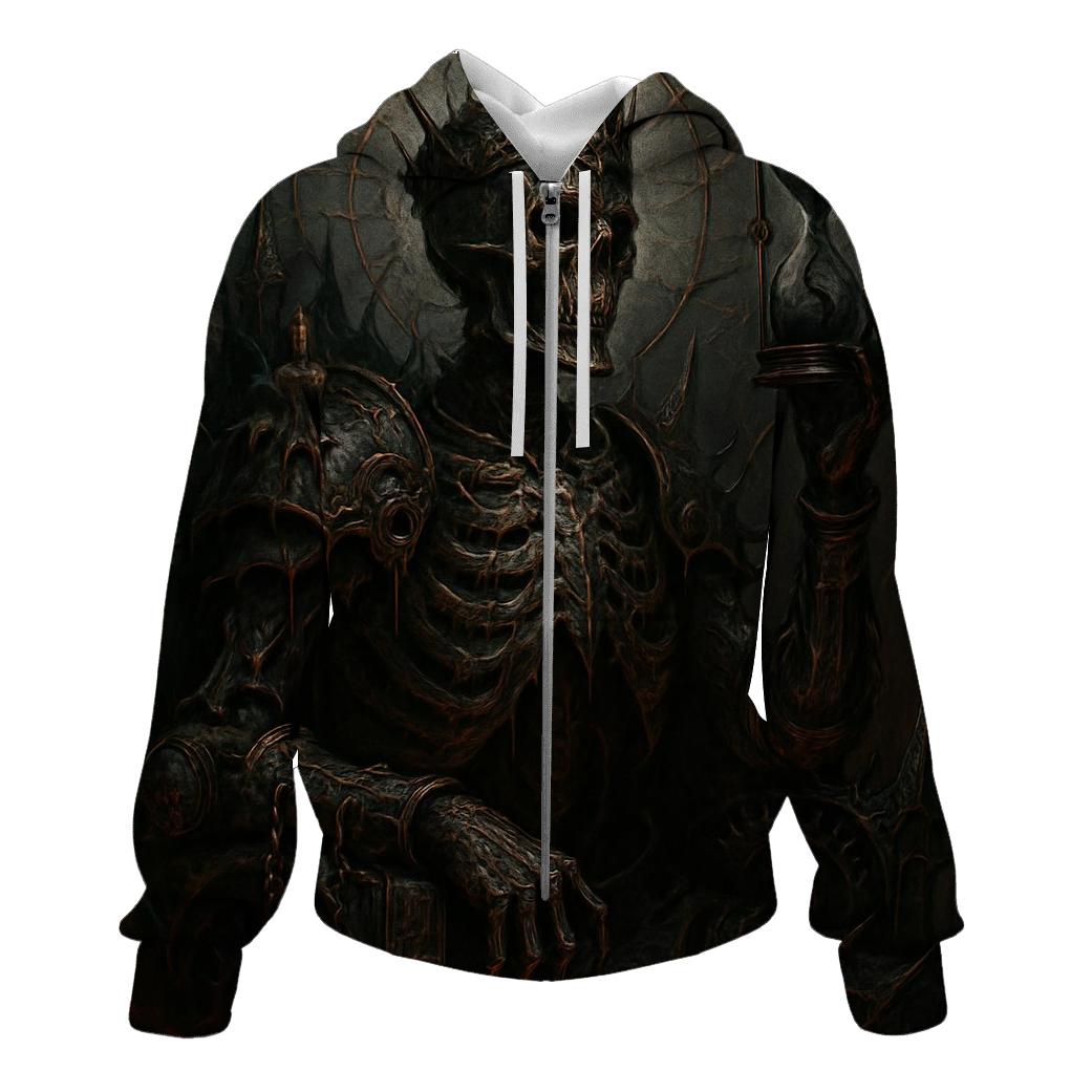 The Hourglass Warden Of Iron Thorns graphic hoodies