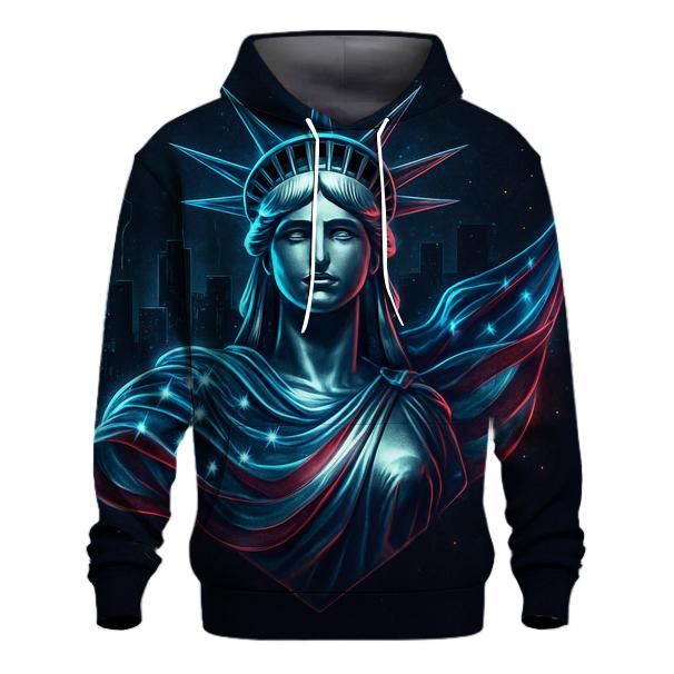 Midnight Liberty Circuit Flag pullover hoodies