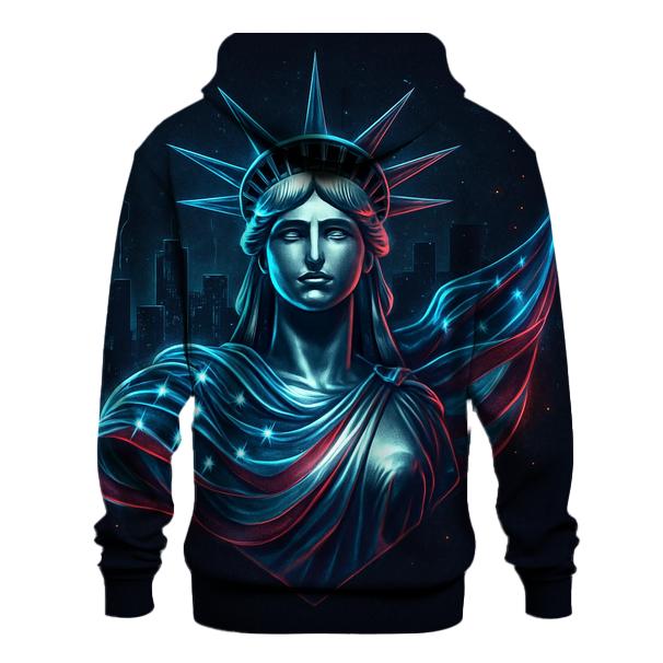 Midnight Liberty Circuit Flag pullover hoodies